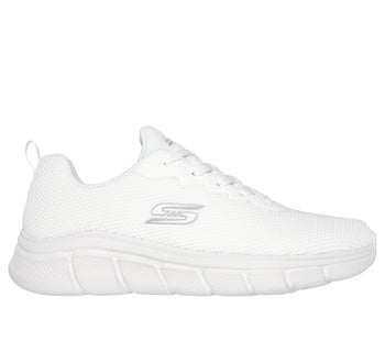 Scarpe sportive bianche da uomo in tessuto mesh Skechers Bobs Sport B Flex - Chill Edge, Brand, SKU s323500625, Immagine 0